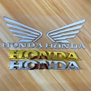 ❥ ❈ Huy hiệu Logo Biểu tượng Moto Bình xăng Decal cho Honda CBR PCX Phụ kiện xe máy Chữ cái Chrome Xe tay ga Chữ cái Pit Bike Parts