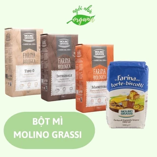 Bột mì cake - bột mì đa dụng - bột mì nguyên cám - bột mì Manitoba - hàng Ý Molino Grassi