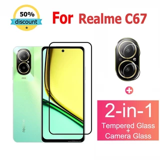 cường lực Realme C67 Kính Cường Lực Bảo Vệ Màn Hình Cho Realme C51 C55 C53 10T 9i 11 10 Pro+ 5G GT 5 Neo 3T Narzo 60x 50 5G Glass Film Camera Protector