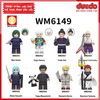 Minifigures nhân vật Anime Chú Thuật Hồi Chiến Jujutsu Kaisen - Đồ chơi Lắp ghép Xếp hình Mini Mô hình WM WM6149