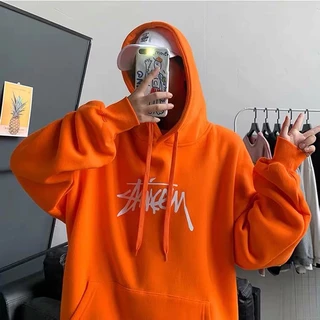 M-8XL[ có size 30 kg_120 kg ]Áo Khoác Hoodie Màu Cam Phong Cách Đường Phố Pháp Thời Trang Xuân Thu Cao Cấp Cho Cặp Đôi