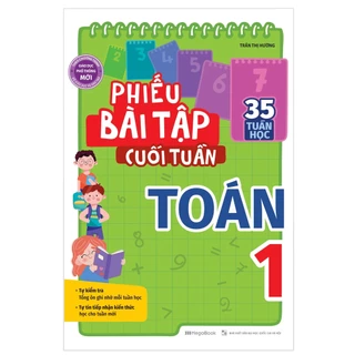 Sách Phiếu Bài Tập Cuối Tuần Toán Lớp 1