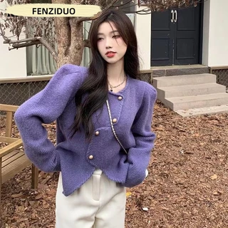 KIKONEY SHOP Áo Len áo khoác cardigan Cute Phong cách Korean Fashion WXF2390S6V 38Z230920