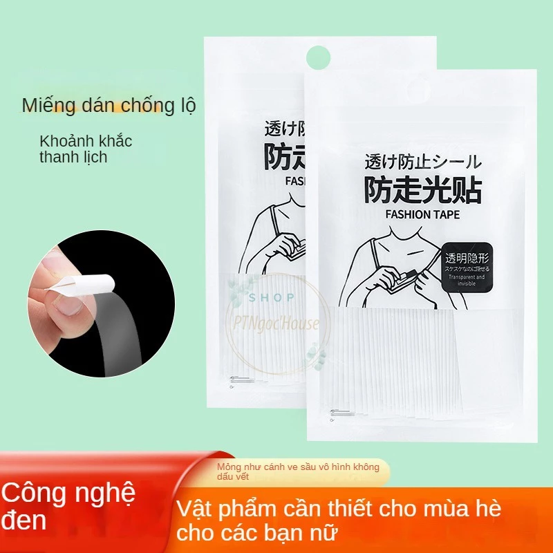 Miếng Dán Cố Định Quần Áo Chống Hở Mép Áo Mép Váy Siêu Mỏng Túi 36 Miếng