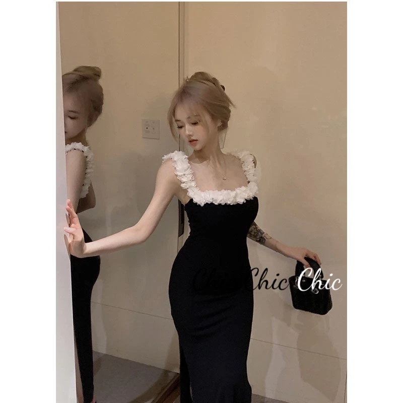 Chic Chic váy nữ Đầm Body Cho thời váy Cute Popular hàn quốc Phong cách WLQ23C0CQG 50Z231216