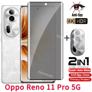 Oppo Reno 12 Pro 5G 2024 Kính cường lực riêng tư Chống gián điệp Full Cover Bảo vệ màn hình Chống Peek Phim riêng tư cho Oppo Reno11 Reno 11 Pro 11Pro Reno11Pro 4G 5G Phim bảo mật chống Peek