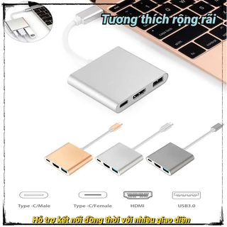 [Sản Phẩm Mới] HD USB Type-C Sang USB-C 4K HDMI USB 3.0-3 Trong 1 Hỗ Trợ Cáp Samsung MHL Typec Sang HDMI