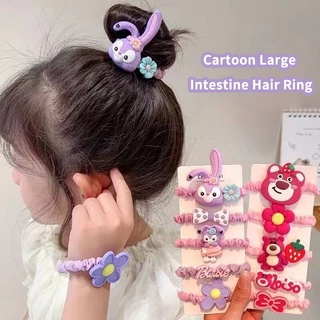 Sanrio Dây Cột Tóc Lông Xù Co Giãn Hình Hello Kitty melody melody melody Đáng Yêu Dành Cho Bé Gái