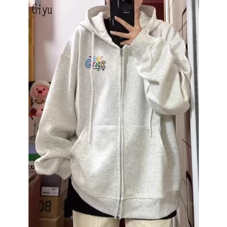 Giyu Áo Khoác hoodie áo khoác nữ zip hoodie trendy Popular High-quality Thời trang WWY23C06SP 49Z231207