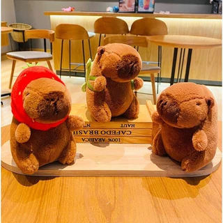 Móc Khóa Hình Búp Bê capybara Nhồi Bông Đáng Yêu 13cm