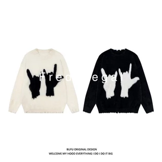 Fred Segal Áo Len áo sweater nam cardigan áo len nan Tay Dài 2024 NEW WMY2410FVL 3Z240117