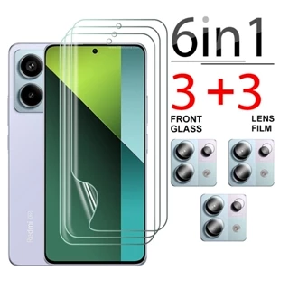 Kính Cường Lực 6 Trong 1 Bảo Vệ Lens Điện Thoại Xiaomi Redmi Note 13 pro 5G note13 pro 4G Note13pro plus