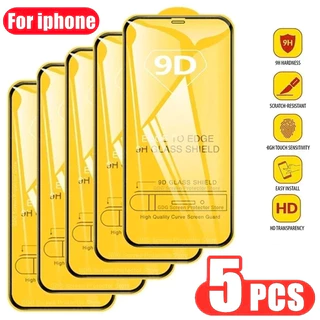 Kính Cường Lực 9D Bảo Vệ Màn Hình Cho iPhone 15 14 13 12 11 Pro MAX Mini 7 8 Plus 11 15 XR XS MAX