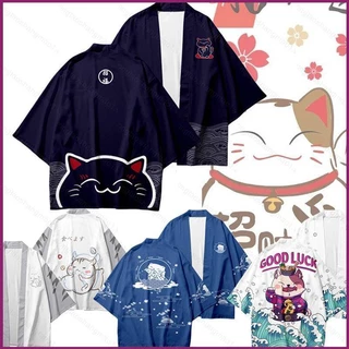 Yt1 Áo Khoác kimono haori Dáng Rộng Họa Tiết shiba inu Thời Trang Cho Nam Và Nữ ty1