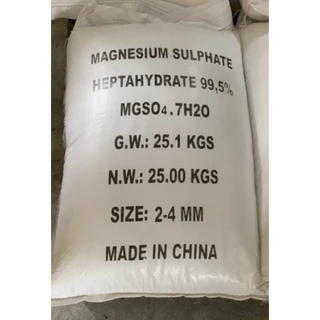 (Rẻ NHấT) Magnesium Sulphate MgSO4.7H2O 99,5% min (To/Nhỏ)