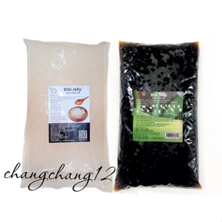 Thạch Ngọc Trai (Trân Châu) Trắng Caramel 3Q Bibi Gói 2kg