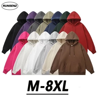 Áo hoodie Trơn Dáng Rộng unisex plus size m-8xl