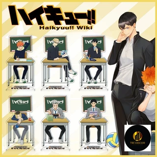 Mô hình Standee New Popular Anime Haikyuu!! Shoyo Hinata Tobio Kageyama để bàn tượng nhựa acrylic trong suốt