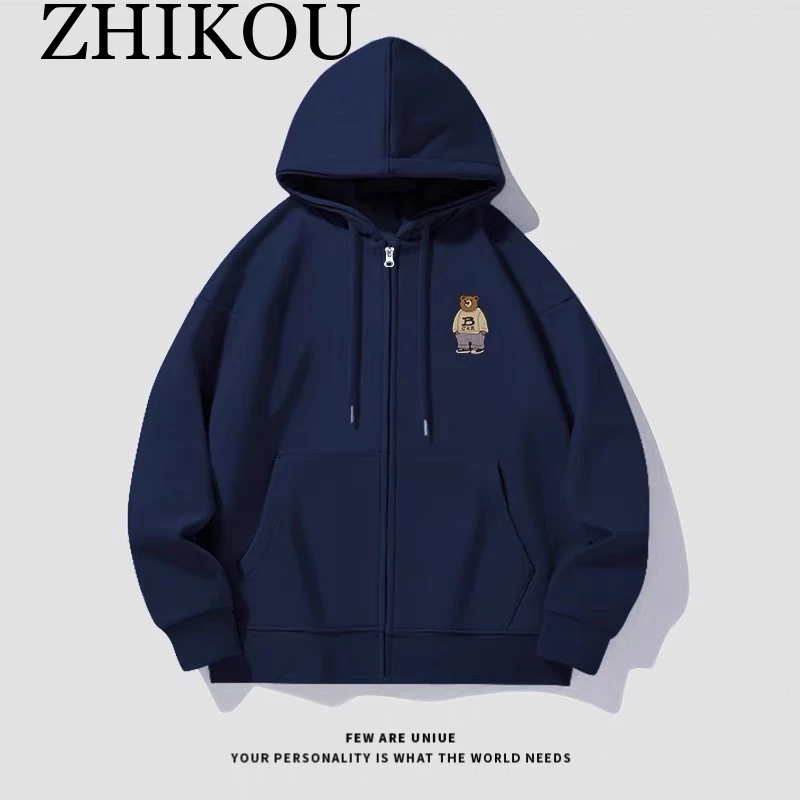 ZHIKOU Áo Khoác hoodie áo khoác nữ zip hoodie Fashion Thoải mái New Style comfortable WWY23C06RN 50Z231212