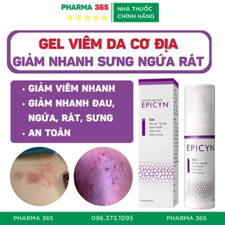 Gel Viêm Da Cơ Địa, Chàm Ngứa, Vảy Nến, Viêm Da Dị Ứng, Giảm Nhanh Đau, Ngứa, Rát, Sưng, Tiết Dịch, Gel Epicyn 25g