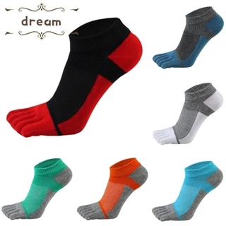 Breathable Five Toe Cotton Socks for Men Great for Running and Gym Workouts