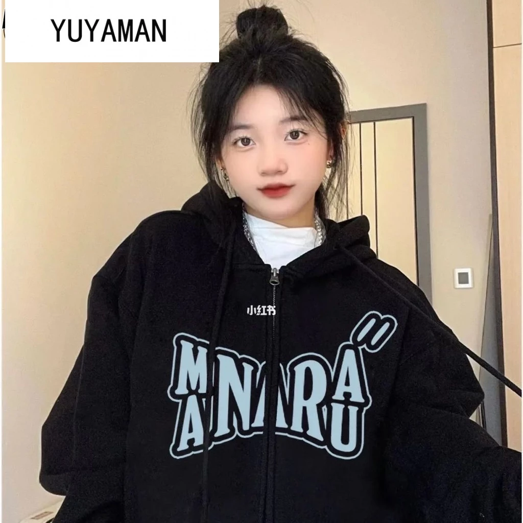 YUYAMAN Áo Khoác áo khoácnữ áo khoác nữ hoodie áo khoác hoodie nữ Chất lượng thời trang thoải mái A28J123 YUYAMAN