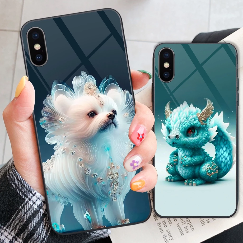 Ốp lưng Iphone X, XS, XR, XS Max hình in 12 con giáp cute thiết kế siêu đẹp bảo vệ điện hoại toàn diện