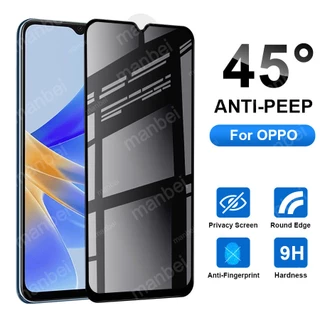 Kính Cường Lực Chống Nhìn Trộm Bảo Vệ Màn Hình Cho OPPO F9 F11 Pro A5S A12 A15 A15S A16 A17 A31 A32 A52 A53 A53S A54 A74 A78 A92 A93 A95 A96 Reno 3 4 4 5 6 7 8