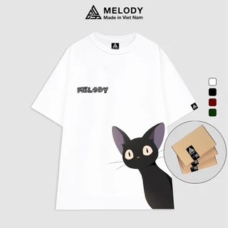 Áo Thun Unisex Nam Nữ Tay Lỡ Form Rộng Oversize Local Brand MELODY, Áo Phông Cotton 100% KIKI'SDELIVERYSERVICEJIJI Tee