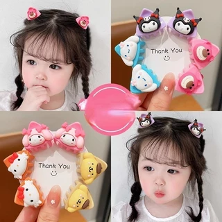 Kẹp Tóc mini Hình Hoạt Hình anime kawaii sanrios kuromi mymelody Ngọt Ngào Dễ Thương