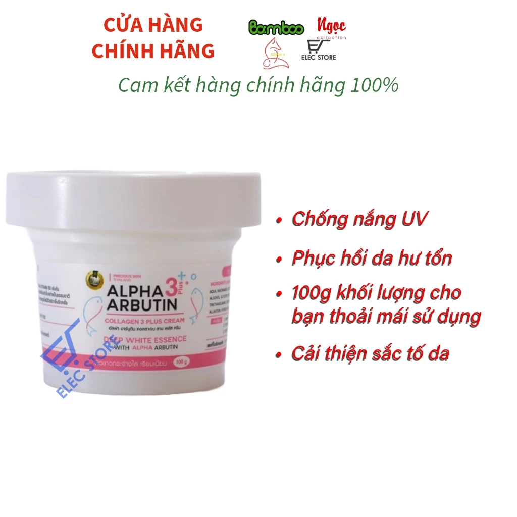 Kem dưỡng trắng da Alpha Arbutin 3+ Plus Thái Lan