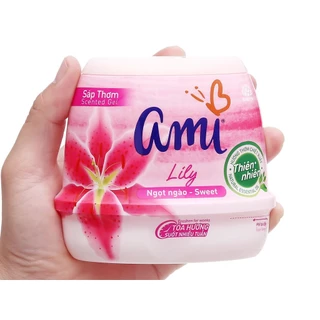 Sáp thơm Ami 200g Hương hoa oải hương, Hương ylang nồng nàn, Hương chanh citrus Hương hoa lily