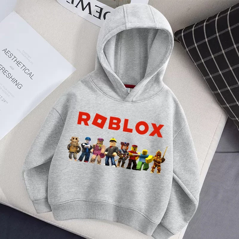 ROBLOX Lolocee Áo Khoác hoodie Dáng Rộng Thời Trang Mùa Đông Cho Bé Trai