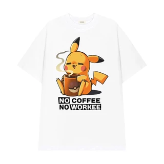 HOT Áo Thun In Hình Pikachu HAVANA Hai Màu Đen Trắng Vải Cotton Cao Cấp Mã 023