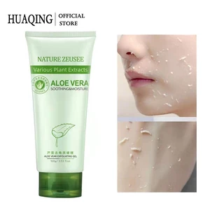 HUAQING Aloe Kem Tẩy Tế Bào Chết Chiết Xuất Lô Hội Dưỡng Ẩm Làm Trắng Da