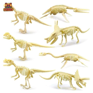 Predolo Bộ 7 Mô Hình Xương Khủng Long triceratops Học Toán