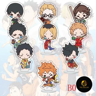 ( 1 cái MINI 20K ) Mô hình standee HAIKYUU VUA BÓNG CHUYỀN mica trong acrylic anime chibi trang trí