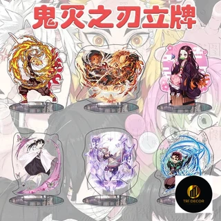 Mô hình Standee Demon Slayer Kimetsu No Yaiba Tomioka Giyuu Kochou Shinobu Acrylic Phụ kiện trang trí để bàn góc học tập