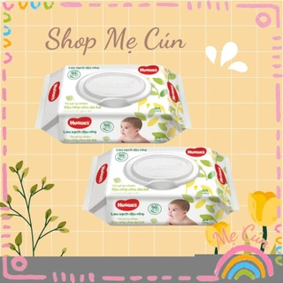 Combo 2 gói khăn ướt Huggies 64 tờ không mùi