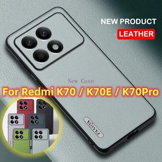 Vỏ Bao Da pu + tpu Dẻo Sang Trọng Chống Sốc Bảo Vệ camera Cho xiaomi redmi k70 k70e k70pro redmik70 pro 5g 2023 Ốp