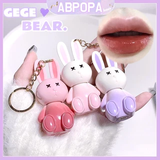 Son Môi abpopa beauty Ge bear Dưỡng Ẩm Mặt Gương Trang Điểm Cho Nữ Không Phai Màu