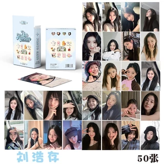 Haocun Liu Flash Laser Photocard Lomo Card 50pcs/box