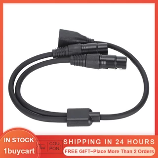 1buycart1 Cáp chuyển đổi bộ chuyển đổi micrô kép XLR sang RJ45 Nữ Y FOD