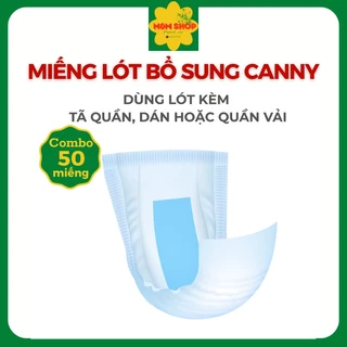 Combo 50 miếng lót bổ sung tiết kiệm Canny dán vào tã quần, tã dán hoặc quần vải