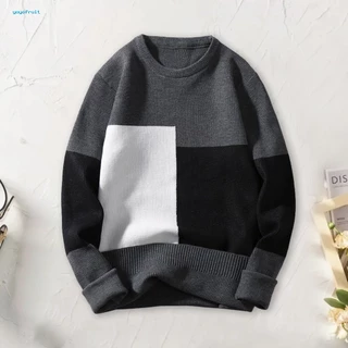 Yof Áo sweater Dệt Kim Cổ Tròn Đơn Giản Nhiều Lớp Màu Ấm Áp Phong Cách Phía Nam Ám Áp Mùa Thu / Đông Người Mua Sắm Ám Ám Ám Ái