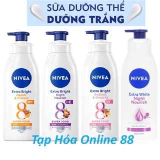 Sữa Dưỡng Thể Nivea Làm Sáng & Săn Chắc Da Ban Đêm Extra White Night Nourish Body Lotion - mẫu mới 350ml