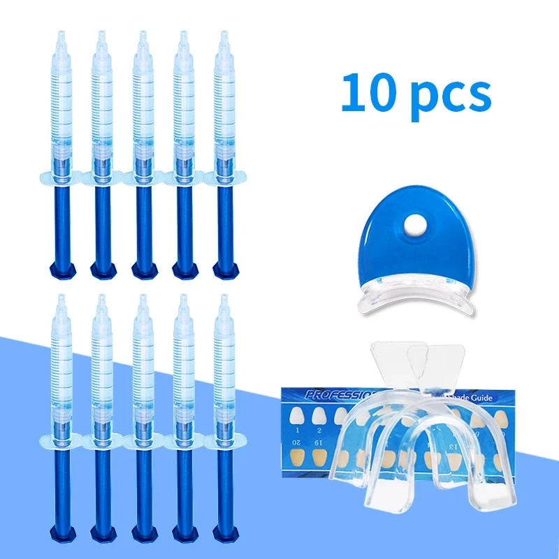 Mới Làm Trắng Răng Bằng Đèn LED 3ML 44% Peroxide Hệ Thống Tẩy Trắng Răng Miệng Gel Bộ