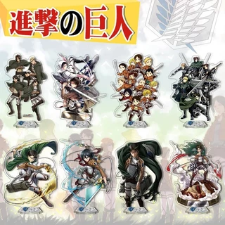 Mô hình Standee 15cm Attack On Titan Acrylic Levi Mikasa Eren 8 Phụ kiện trang trí để bàn góc học tập