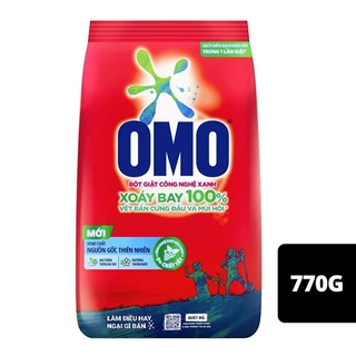 Bột giặt công nghệ xanh Omo màu đỏ gói 770g