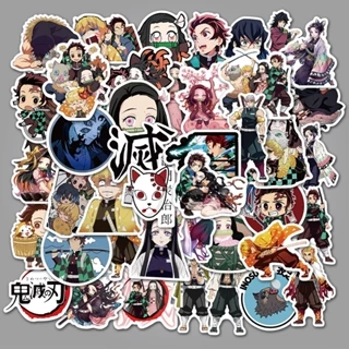 Sticker Chống Nước - 50 Sticker Dán Chống Thấm Nước - Hình Nhân Vật Anime Demon Slayer: